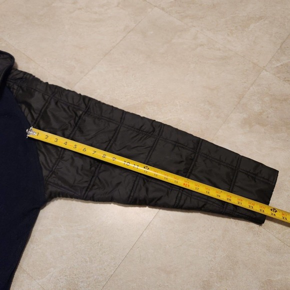 VTG Y2K GODBODY Mens L Large Pullover Fleece 1/4 Zip Hybrid Jacket Embroidered - Picture 8 of 9